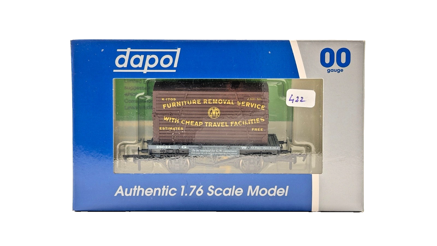 DAPOL 00 GAUGE - GWR FURNITURE REMOVAL SERVICE CONFLAT 39024 (LIMITED EDITION)