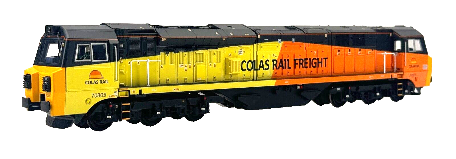 BACHMANN 00 GAUGE - 31-591 - CLASS 70 DIESEL 70805 COLAS RAIL FREIGHT - BOXED