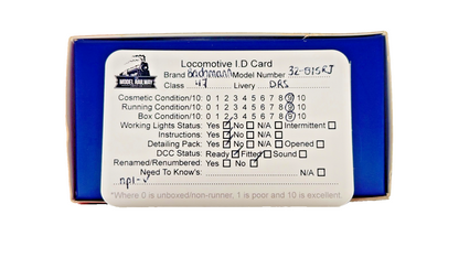 BACHMANN 00 GAUGE - 32-815RJ - CLASS 47 DIESEL 47805 JOHN SCOTT DRS COMPASS