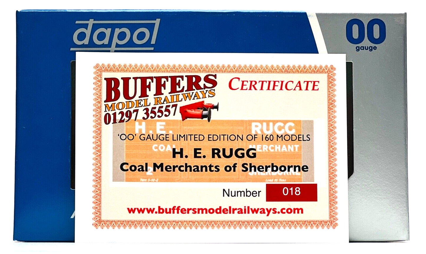 DAPOL 00 GAUGE - H.E RUGG COAL MERCHANTS OF SHERBORNE NO.2 (BUFFERS LTD ED)