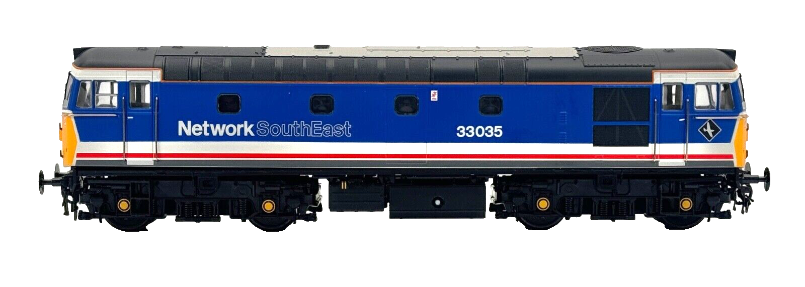 HELJAN 00 GAUGE - 3302 - CLASS 33 DIESEL 33035 NETWORK SOUTHEAST NSE - BOXED