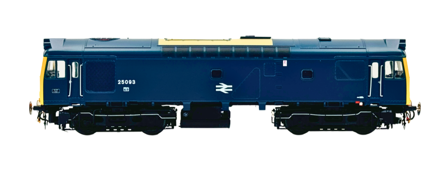 HELJAN 00 GAUGE - 2537 - CLASS 25 DIESEL 25093 BR BLUE (SCR/LMR) DOUBLE ARROWS