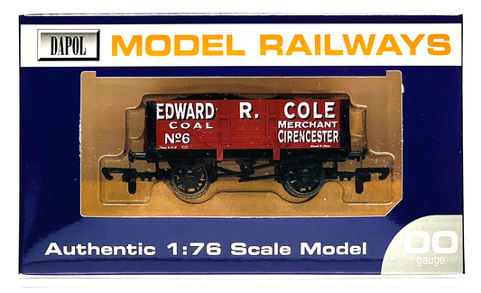 DAPOL 00 GAUGE - 'EDWARD R. COLE COAL MERCHANT CIRENCESTER 6' (LIMITED EDITION)