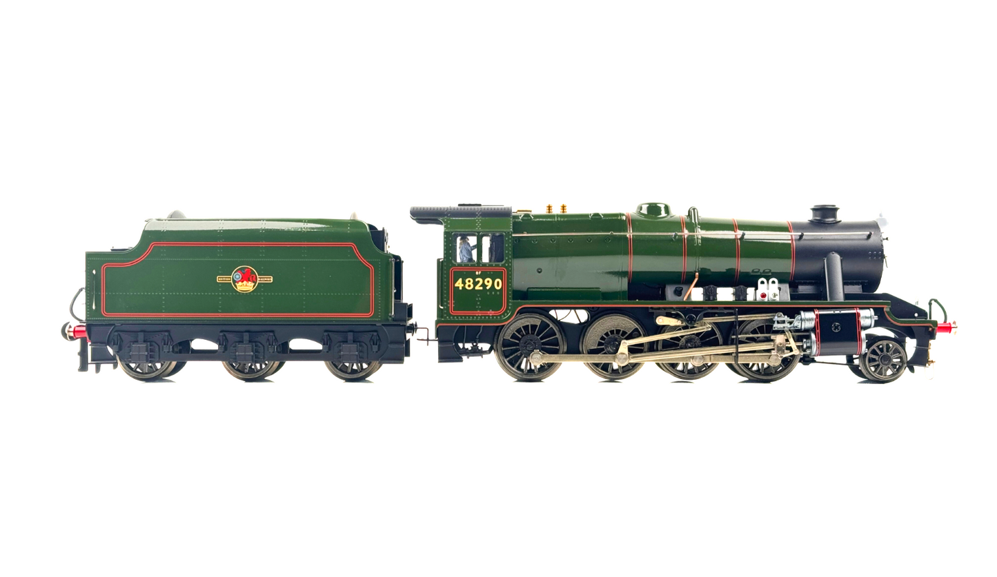 ACE TRAINS O GAUGE STANIER 8F 2-8-0 LOCOMOTIVE & TENDER BR GREEN 48290 POST 56'