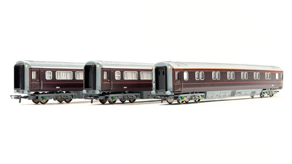 HORNBY 00 GAUGE - RAKE OF 3 ROYAL TRAIN MK3 PASSENGER COACHES W/SLEEPER UNBOXED