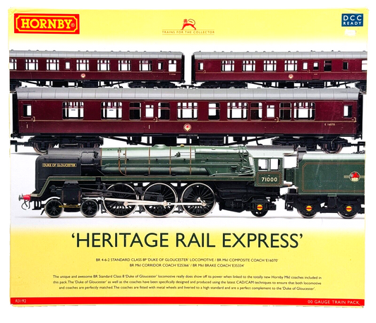 HORNBY 00 GAUGE - R3192 - 'HERITAGE RAIL EXPRESS' DUKE OF GLOUCESTER TRAIN PACK