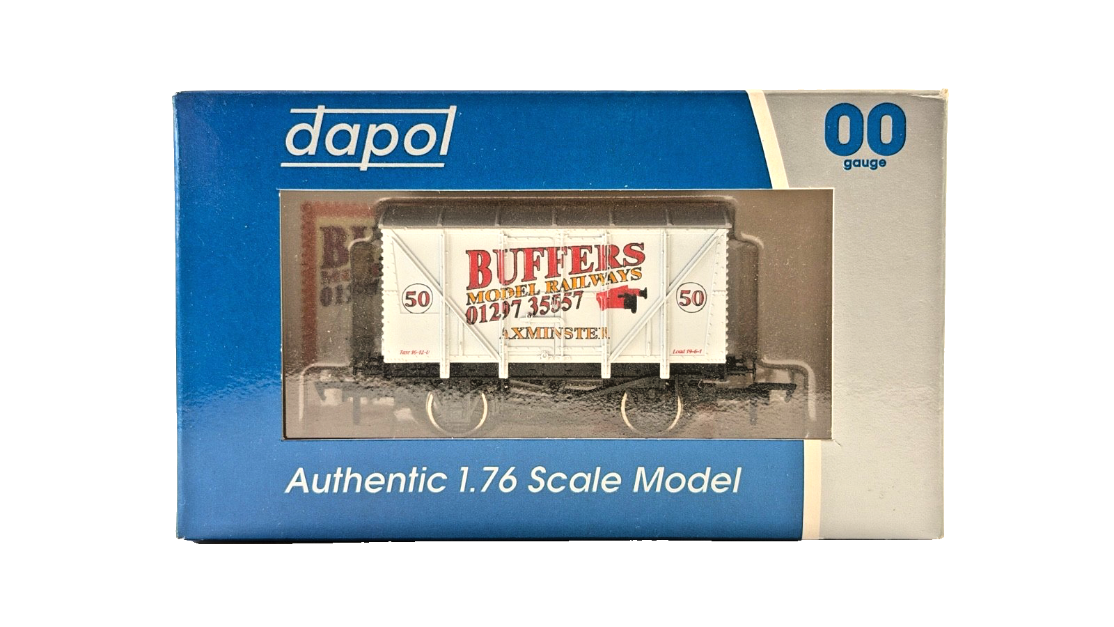DAPOL 00 GAUGE - BUFFERS MODEL RAILWAYS AXMINSTER VENT VAN (LIMITED EDITION)