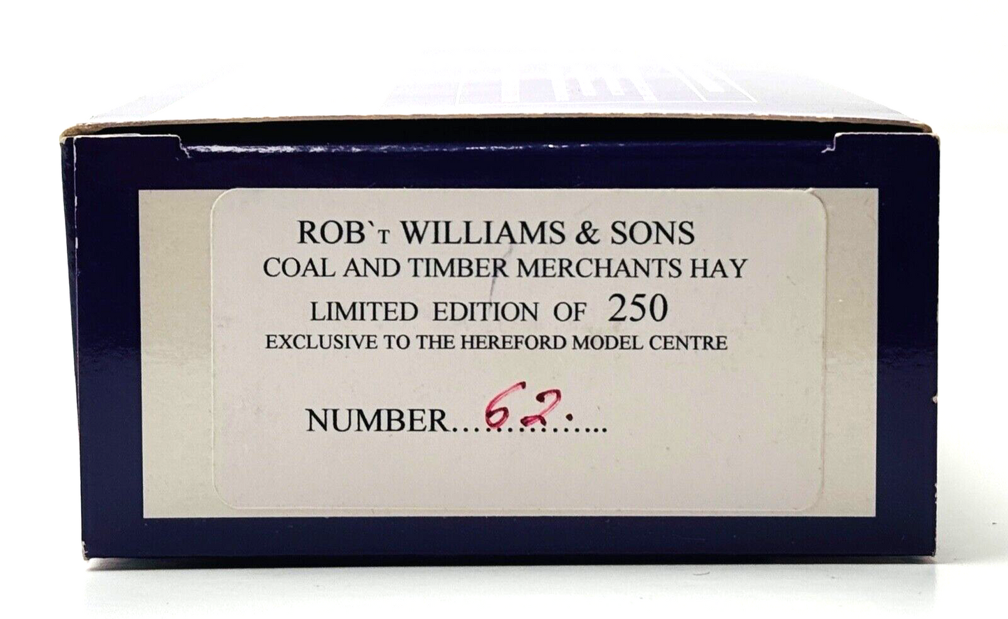 DAPOL 00 GAUGE - ROBERT WILLIAMS & SONS COAL MERCHANTS NO.9 (LIMITED EDITION)