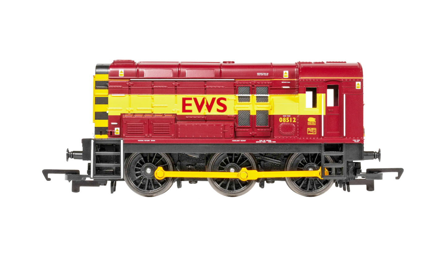 HORNBY OO GAUGE - R30430 - CLASS 08 DIESEL SHUNTER 08512 EWS MAROON GOLD BOXED