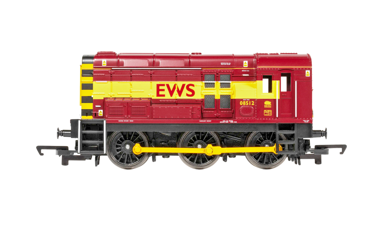 HORNBY OO GAUGE - R30430 - CLASS 08 DIESEL SHUNTER 08512 EWS MAROON GOLD BOXED
