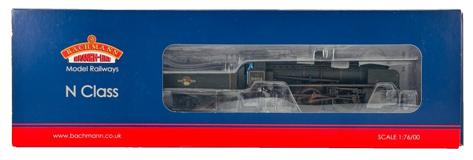 BACHMANN 00 GAUGE - 32-154A - N CLASS 31404 BR BLACK LATE CREST (WEATHERED)