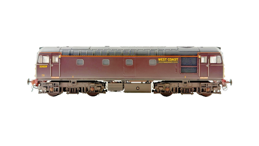 HELJAN OO GAUGE - 3460 - CLASS 33 DIESEL 33029 WEST COAST RAILWAYS WCR WEATHERED