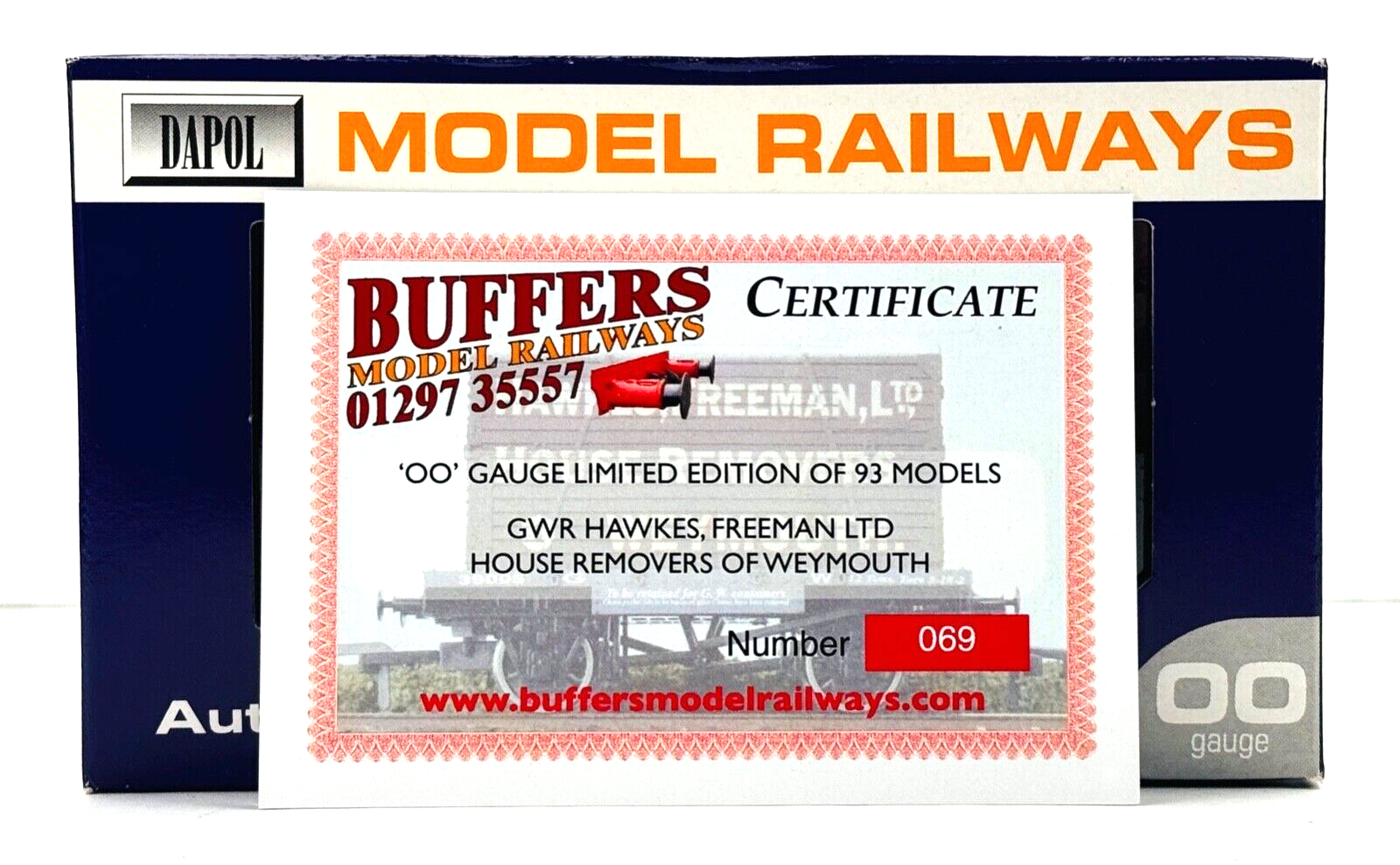 DAPOL 00 GAUGE - HAWKES FREEMAN HOUSE REMOVER CONFLAT WEYMOUTH (LIMITED EDITION)