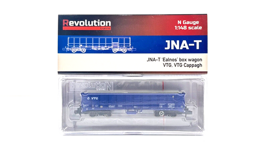 REVOLUTION TRAINS N GAUGE - 107C - JNA BOX WAGON VTG CAPPAGH BLUE - BOXED