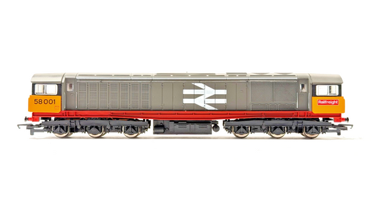 HORNBY 00 GAUGE - R250 - CLASS 58 DIESEL 58001 RAILFREIGHT RED STRIPE NON RUNNER