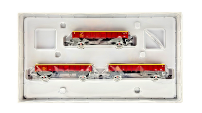 ACCURASCALE OO GAUGE - ACC2551MHA-DB2 - DB MHA 33.1T 2-AXLE BALLAST BOX WAGONS