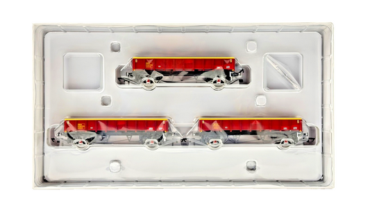 ACCURASCALE OO GAUGE - ACC2551MHA-DB2 - DB MHA 33.1T 2-AXLE BALLAST BOX WAGONS