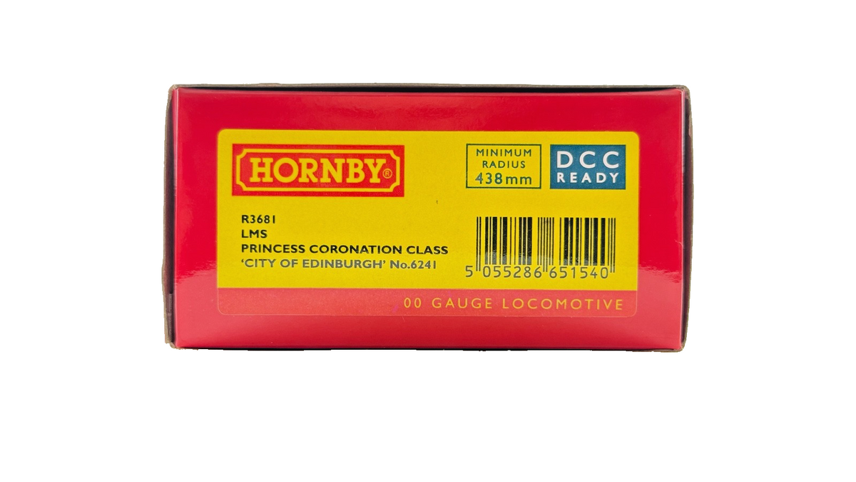 HORNBY OO GAUGE - R3681 - LMS BLACK PRINCESS CORONATION CITY OF EDINBURGH 6241