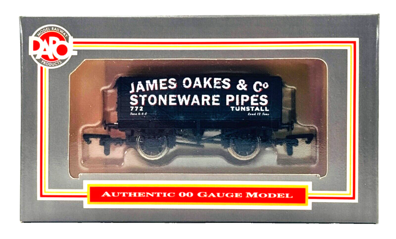 DAPOL 00 GAUGE - JAMES OAKES & CO STONEWARE PIPES TUNSTALL 772 (LIMITED EDITION)