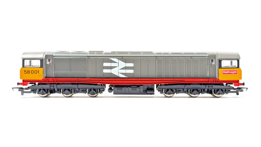 HORNBY 00 GAUGE - R250 - CLASS 58 DIESEL 58001 RAILFREIGHT RED STRIPE NON RUNNER
