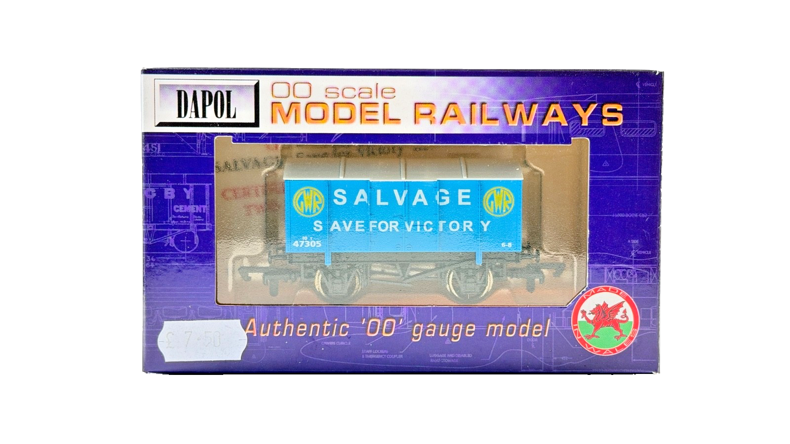 DAPOL 00 GAUGE - GWR SALVAGE SAVE FOR VICTORY GUNPOWDER VAN (LIMITED EDITION)