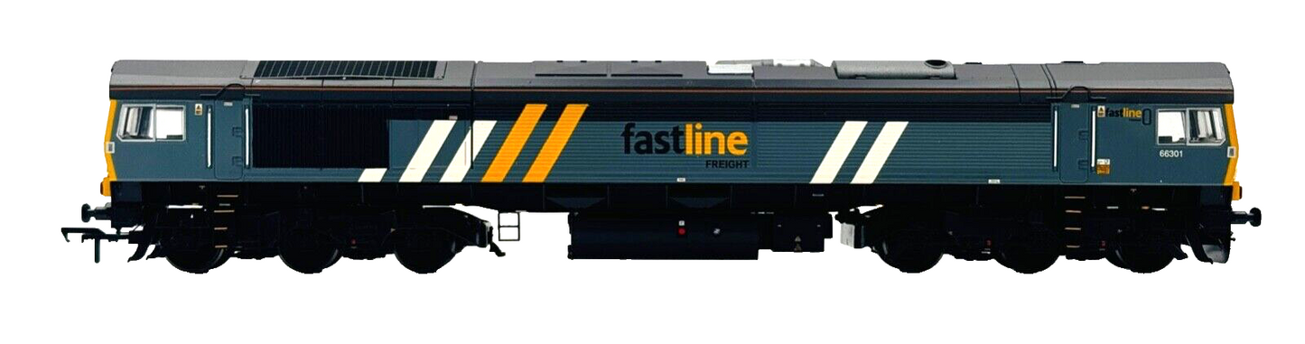 BACHMANN 00 GAUGE - 32-979Y - CLASS 66 DIESEL 66301 FASTLINE (RAIL EXPRESS)