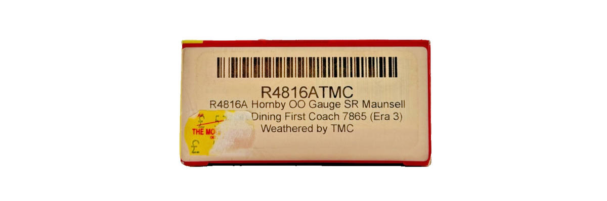 HORNBY OO GAUGE - R4816A - SR MAUNSELL DINING FIRST COACH 7865 TMC WEATHERED