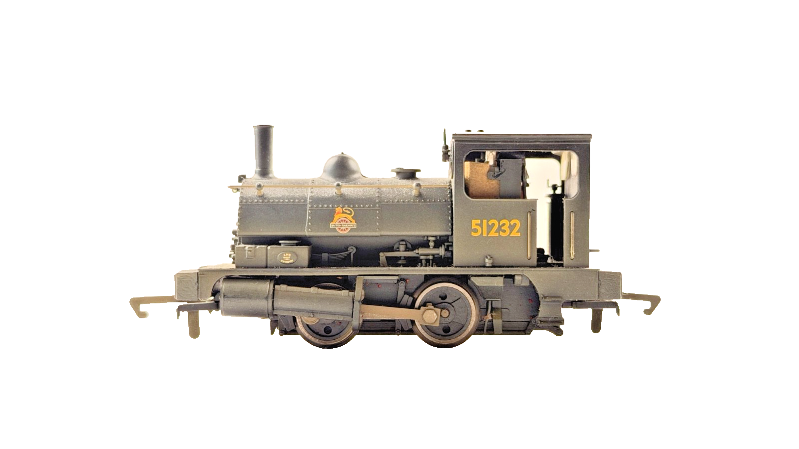 HORNBY 00 GAUGE - R2335A - BR BLACK 0-4-0 PUG TANK LOCOMOTIVE 51232 UNBOXED