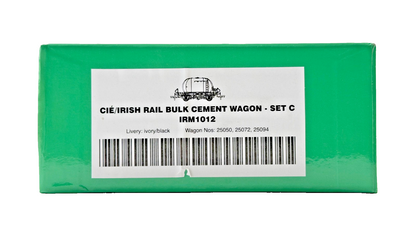 IRISH RAILWAY MODELS 00 GAUGE - IRM1012 - CIE/IRISH RAIL BULK CEMENT WAGON SET C