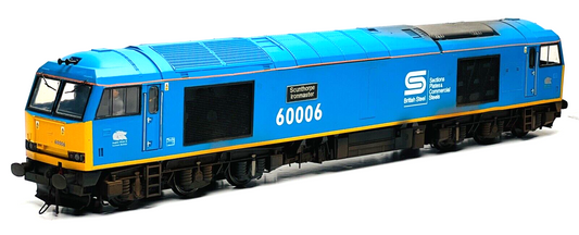 HELJAN O GAUGE CLASS 60 BRITISH STEEL 60006 'SCUNTHORPE IRONMASTER' RESPRAY