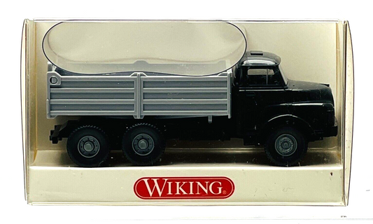 WIKING 1:87 HO GAUGE - 6730523 (MAN) PRITSCHENKIPPER HAUBER FLATBED TIPPER BLACK