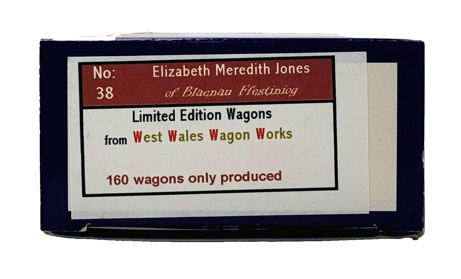 DAPOL 00 GAUGE - ELIZABETH MEREDITH JONES COAL MERCHANT NO.8 (LIMITED EDITION)