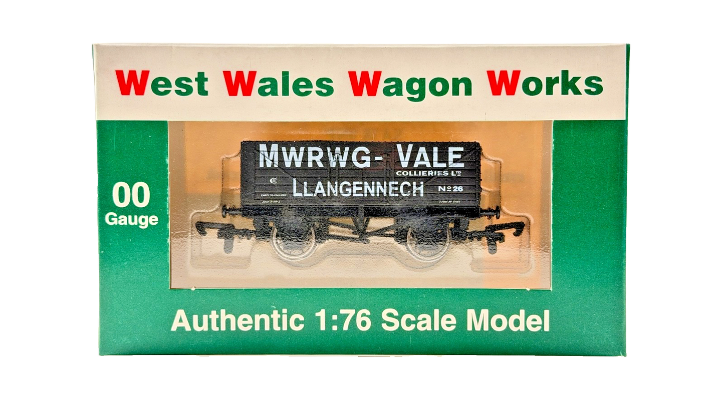 DAPOL 00 GAUGE - MWRWG VALE COLLIERIES LLANGENNECH WAGON NO.26 (LIMITED EDITION)