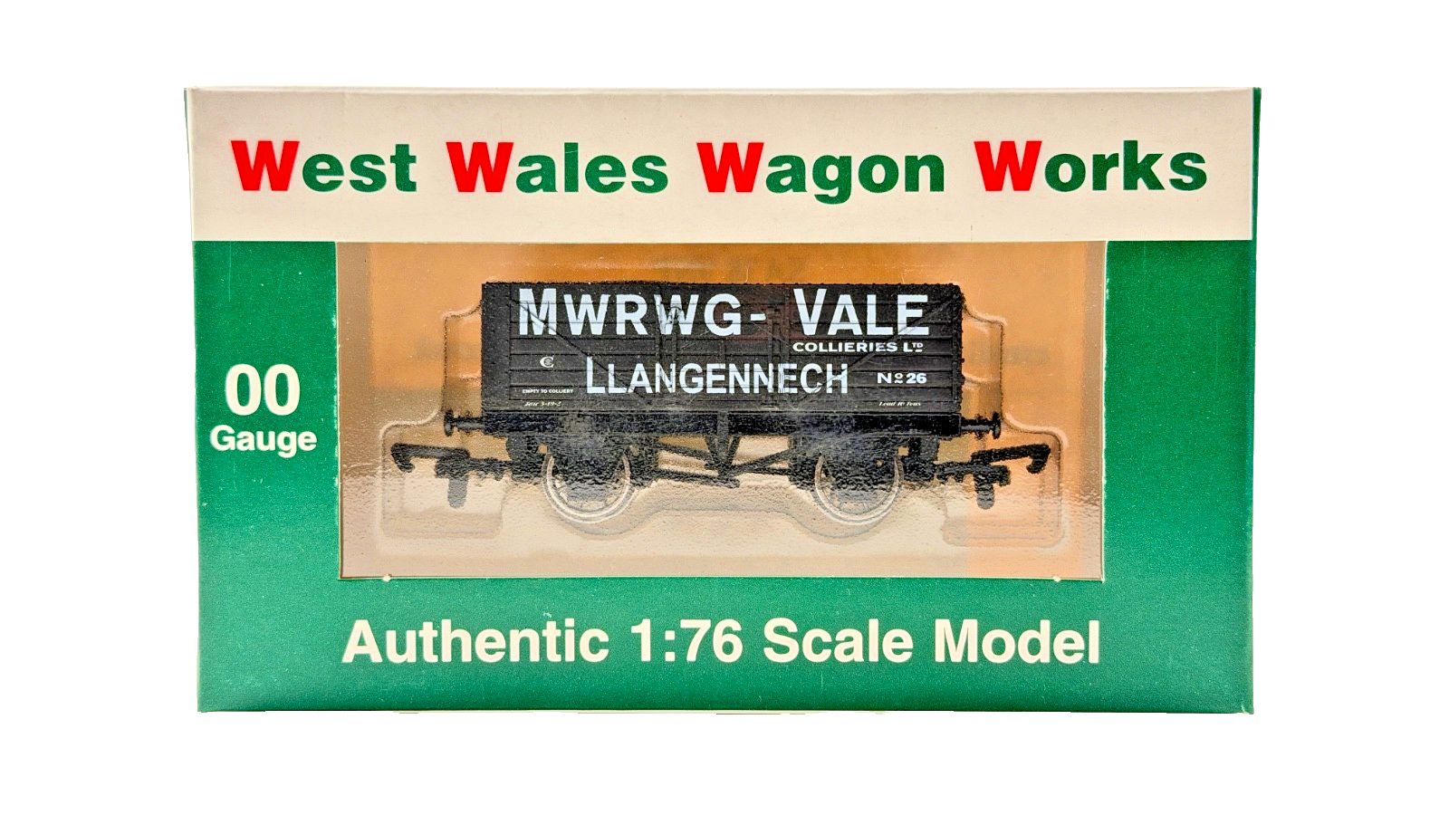 DAPOL 00 GAUGE - MWRWG VALE COLLIERIES LLANGENNECH WAGON NO.26 (LIMITED EDITION)