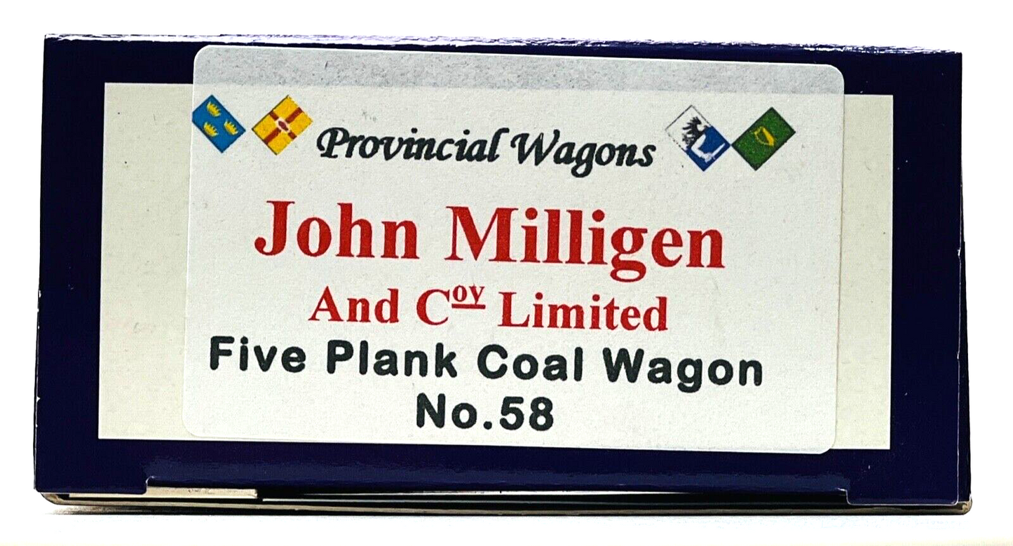 DAPOL 00 GAUGE - JOHN MILLIGEN & CO LTD 5 PLANK PRIVATE OWNER IRISH LIMITED ED