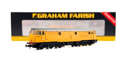 GRAHAM FARISH N GAUGE - 371-137SF - CLASS 31 NETWORK RAIL 31602 DCC SOUND BOXED