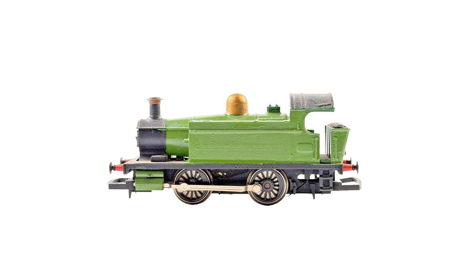 HORNBY OO GAUGE REPAINTED PLAIN GREEN 0-4-0 INDUSTRIAL TANK ENGINE UNBOXED