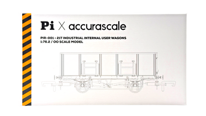 ACCURASCALE OO GAUGE - PIR-001 - 21T COAL21/MDO MINERAL WAGON INTERNAL USER SET