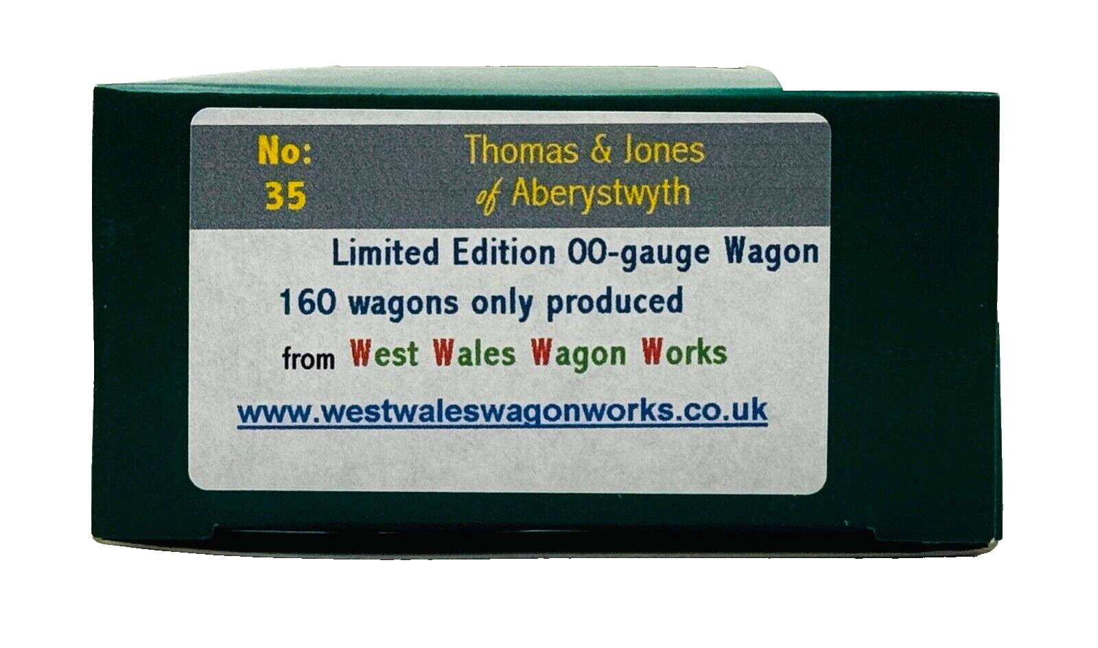 DAPOL 00 GAUGE - THOMAS & JONES COAL LIME MERCHANT ABERYSTWYTH (LIMITED EDITION)