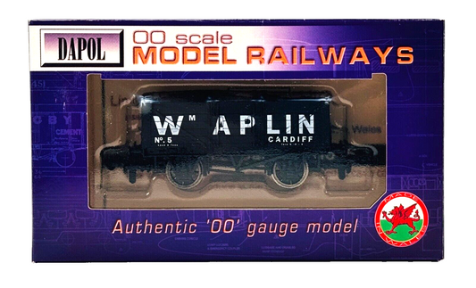 DAPOL 00 GAUGE - W.M APLIN OF CARDIFF PLANK WAGON NO.5 (LIMITED EDITION)