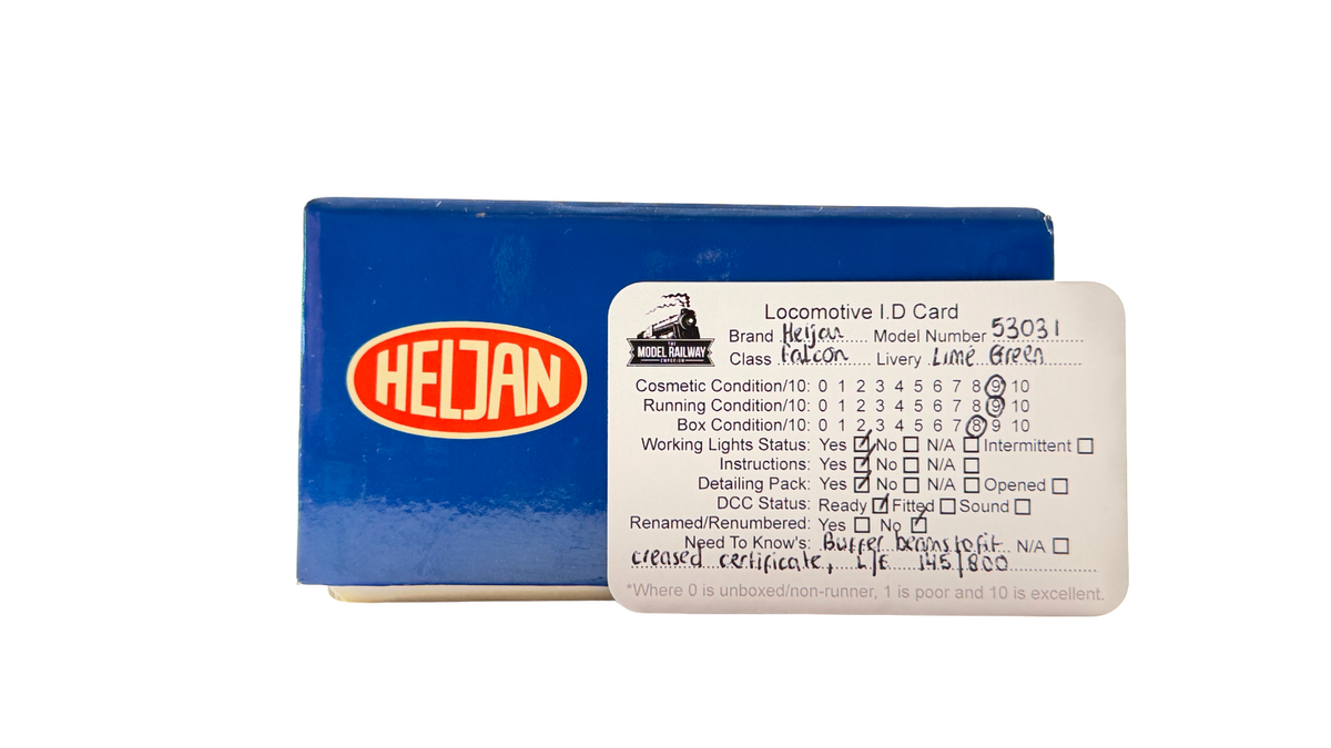 HELJAN OO GAUGE - 53031 - D0280 FALCON LIME GREEN DIESEL PROTOTYPE LOCOMOTIVE