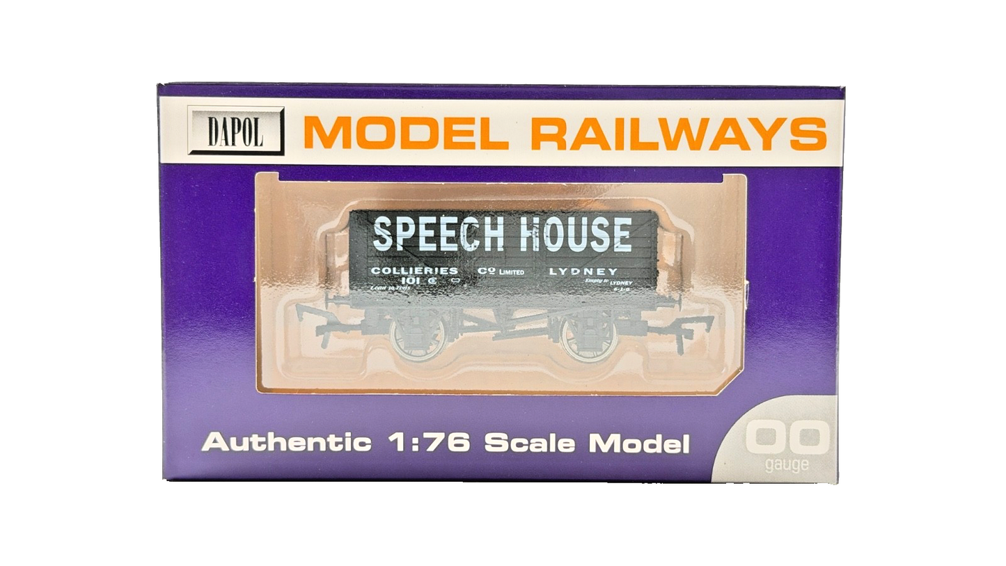 DAPOL 00 GAUGE - SPEECH HOUSE COLLIERY LYDNEY PLANK WAGON 101 (LIMITED EDITION)