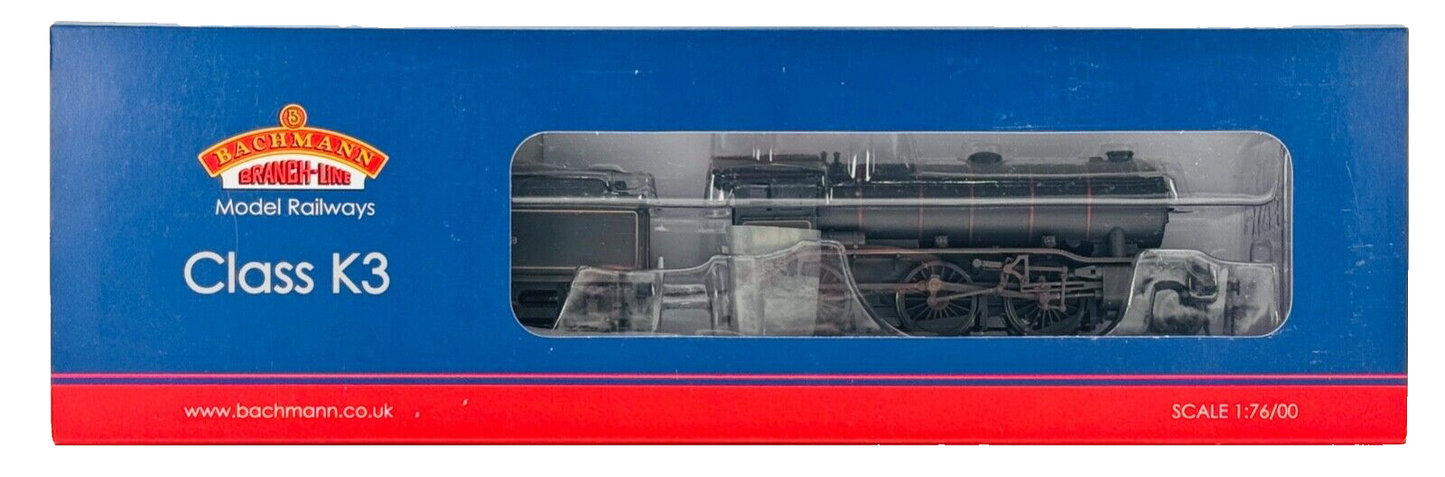 BACHMANN 00 GAUGE - 32-280 - CLASS K3 61869 BR BLACK LATE CREST WEATHERED BOXED