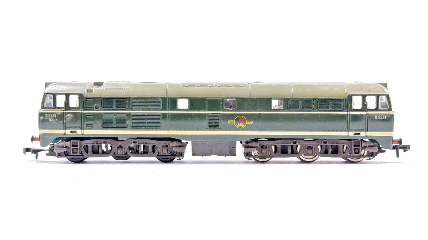 AIRFIX 00 GAUGE - 54101-9 - CLASS 31 DIESEL AIA-AIA BR GREEN D5531 NEEDS SERVICE