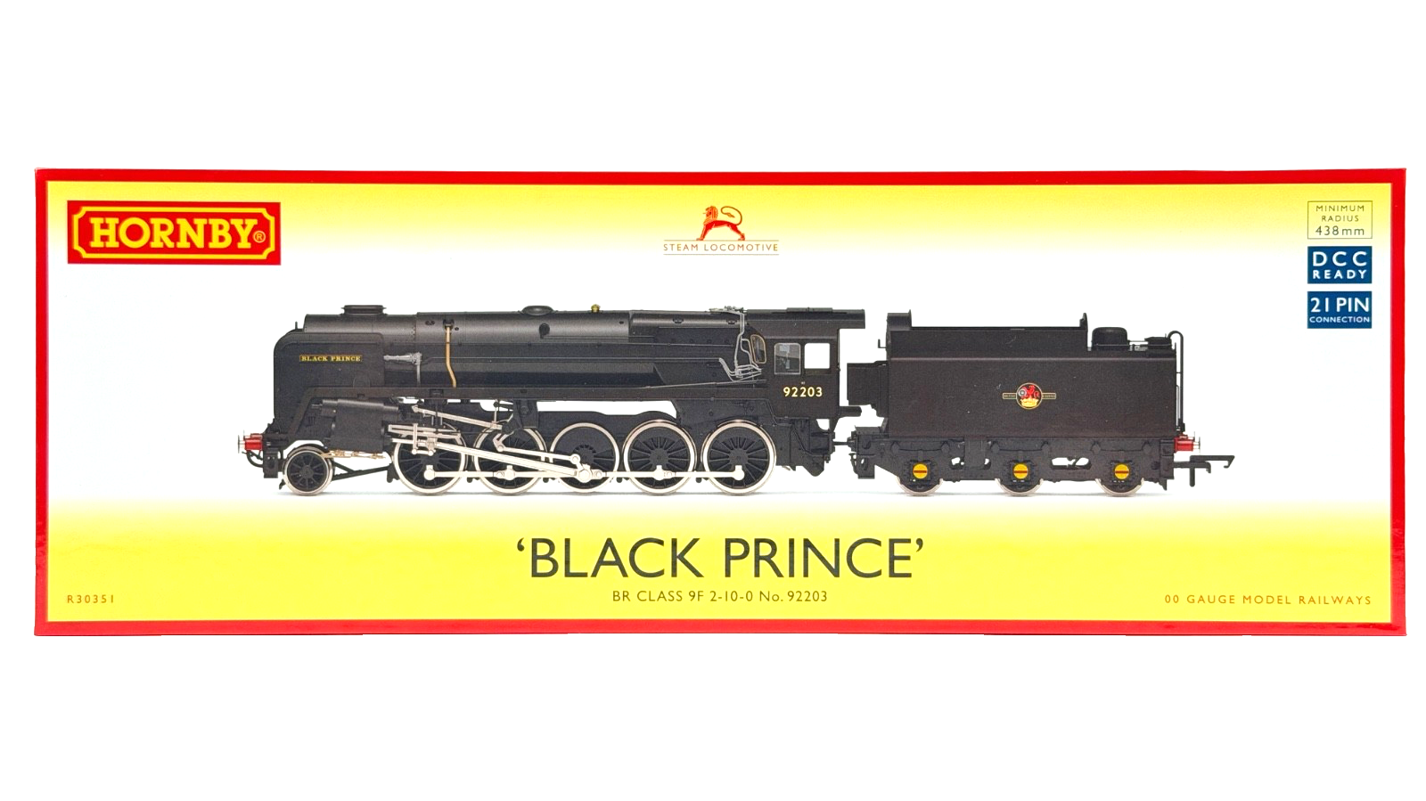 HORNBY OO GAUGE - R30351 - BR CLASS 9F 2-10-0 NO.92203 BLACK PRINCE ERA 11