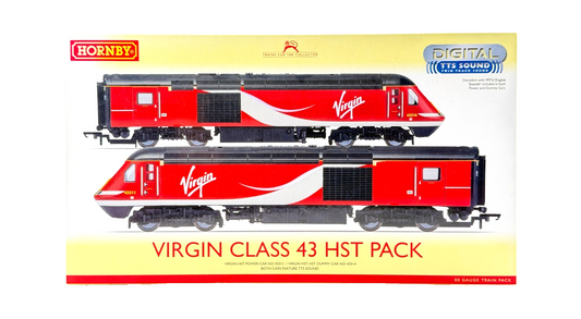 HORNBY OO GAUGE - R3390 - VTEC VIRGIN TRAINS CLASS 43 HST PACK DCC READY