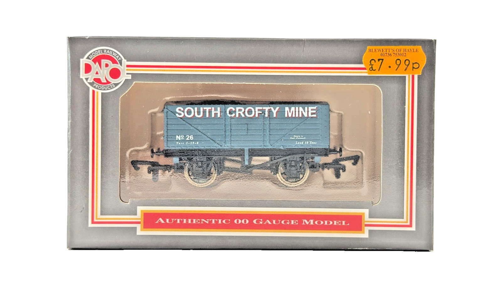 DAPOL 00 GAUGE - SOUTH CROFTY MINE POOL CORNWALL WAGON NO.26 (LIMITED EDITION)