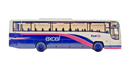 CORGI 1/76 SCALE - PLAXTON PARAGON FIRST EXCEL LOWESTOFT NORWICH COACH UNBOXED