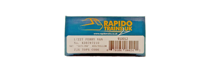 RAPIDO OO GAUGE - 910012 - 1/227 FERRY VAN NO.KDB787210 S&T SATLINK RED YELLOW