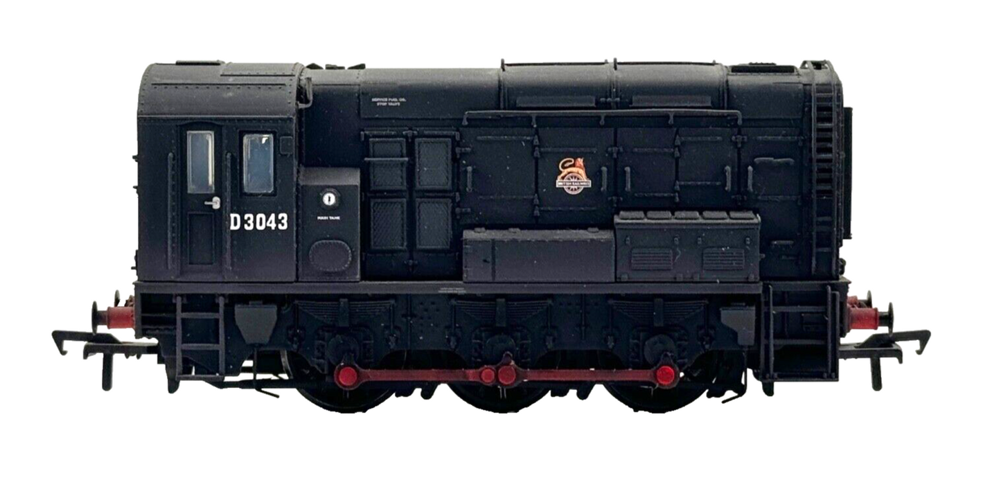 BACHMANN 00 GAUGE - 32-114A - CLASS 08 DIESEL SHUNTER D3043 RENUMBERED WEATHERED